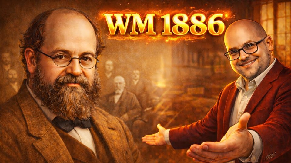 Vorschaubild: Wilhelm Steinitz und Marcus Schmücker, WM 1886