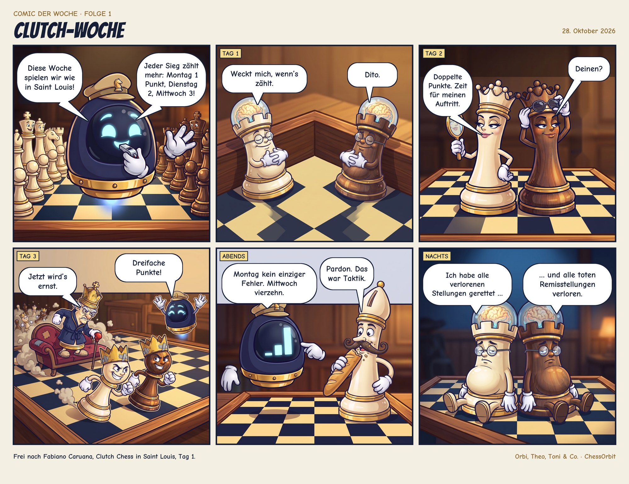 Comic der Woche: Clutch-Woche, sechs Felder